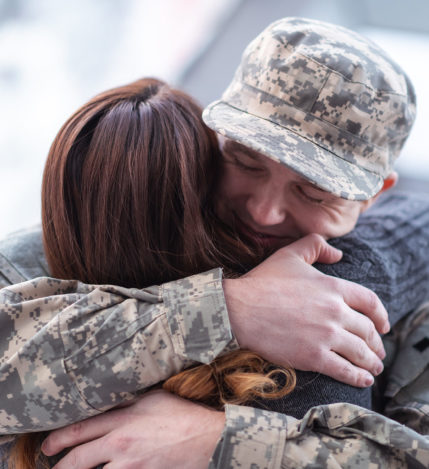 military family happy about new home purchase after using the VA Loan